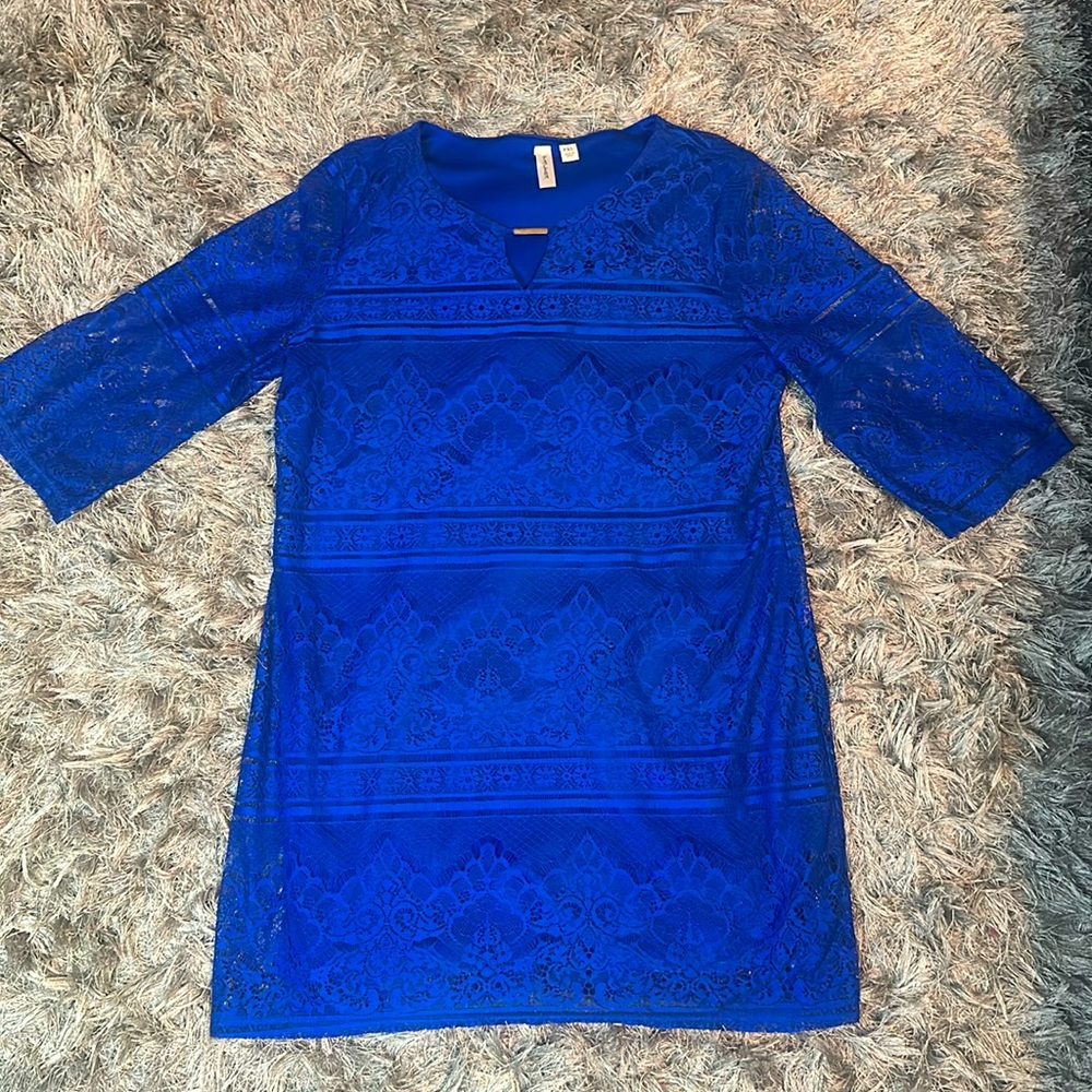 Tacera blue dress